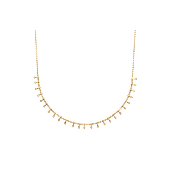 LES BIJOUTEURS Barcelona necklace Yellow gold plated