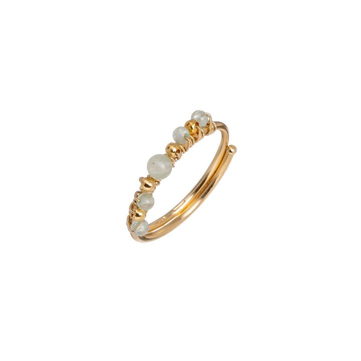 ALISIA Ring Ave Gold Plated Silver and Aventurine
